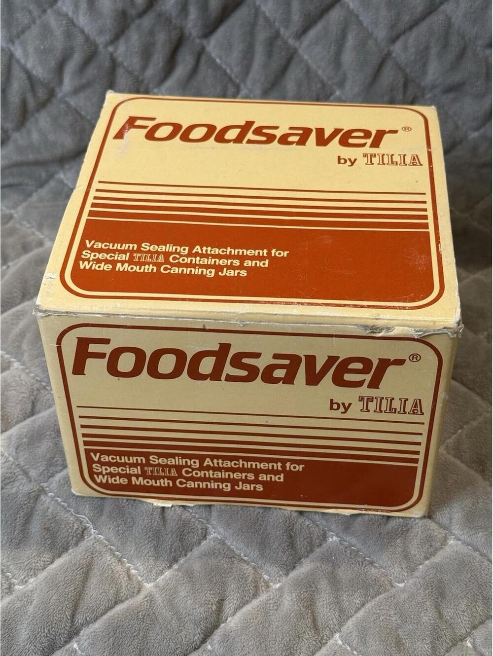 Tilla Foodsaver Vacuum Sealing Attachment For Special Containers. New